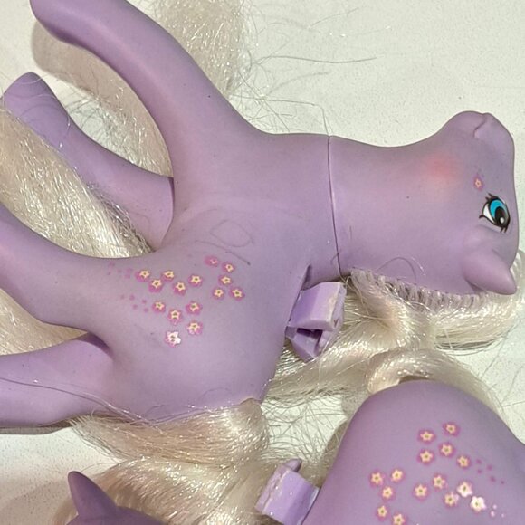 Qty 2 forget me not flutter my little pony toy ponies horse mlp G1 - Picture 3 of 7